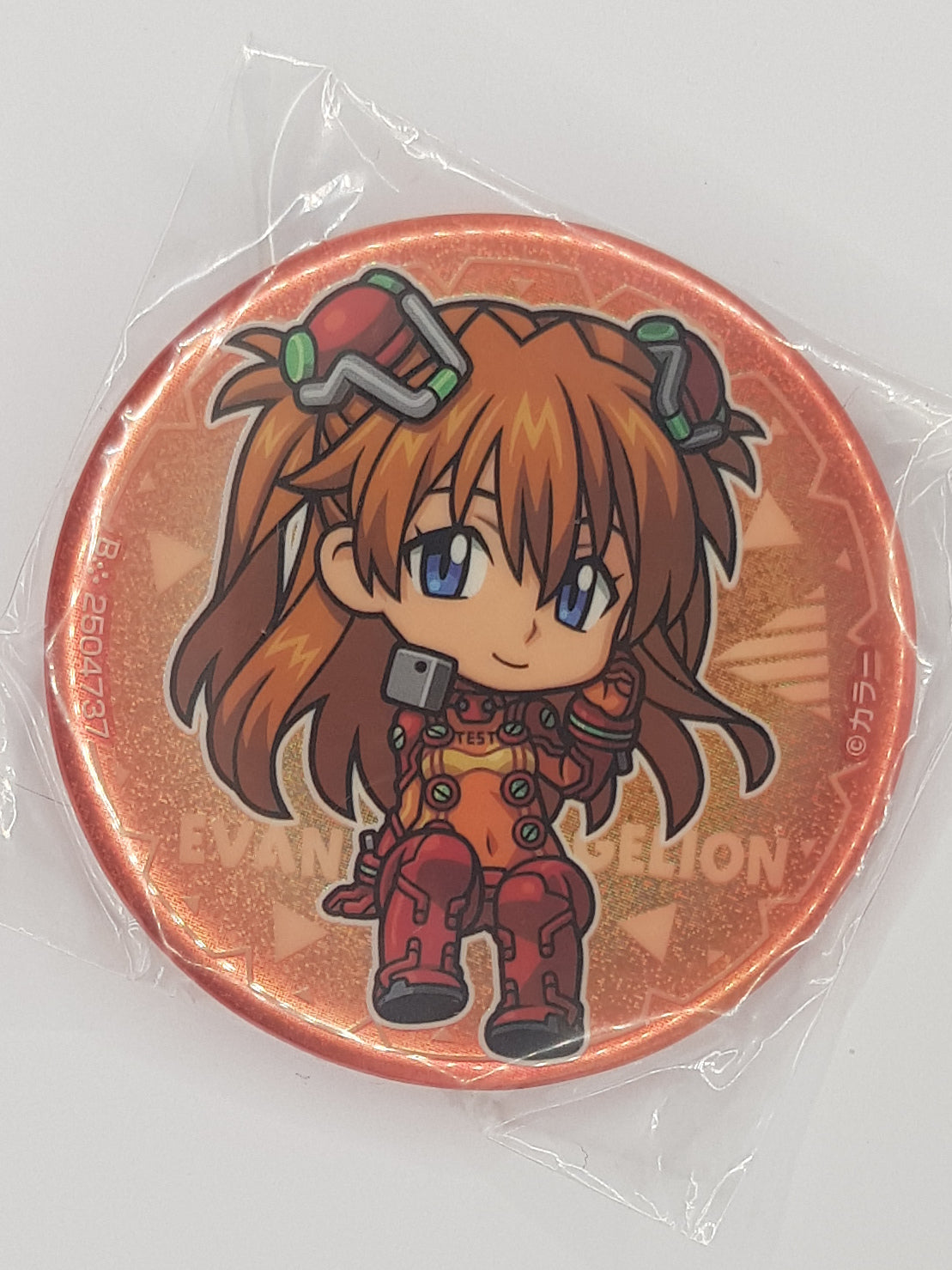 Souryuu Asuka Langley Button - Neon Genesis Evangelion - Badge - Gashapon Kuji - Bandai