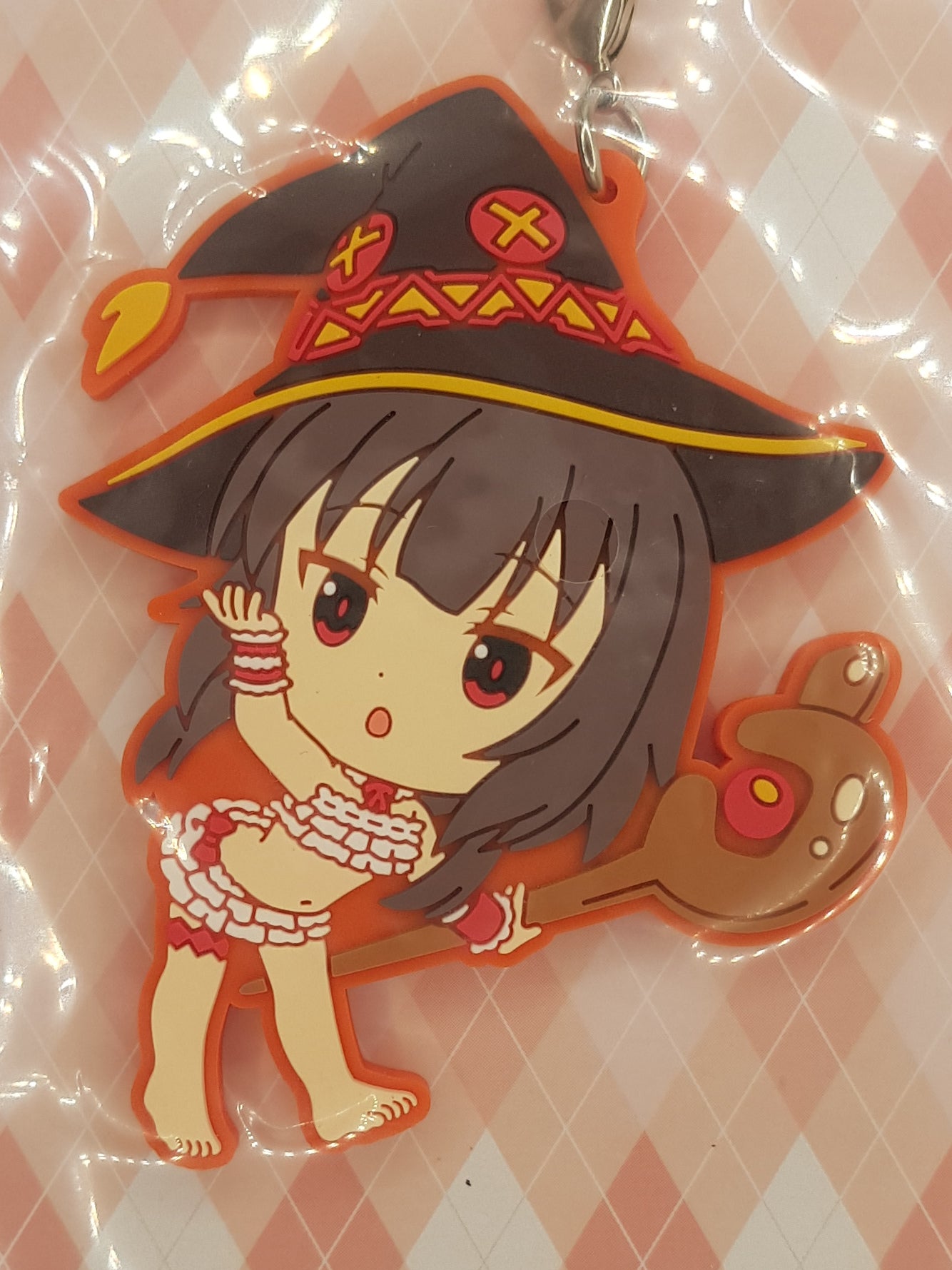 Megumin Anhänger - KonoSuba - Ichiban Kuji Lotterie - Rubber Strap - Kyun-Chara Illustrations - Bandai