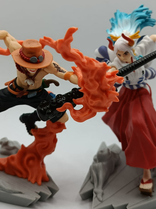 Portgas D. Ace & Yamato Figuren Set - One Piece - Senkou Zekkei - Banpresto