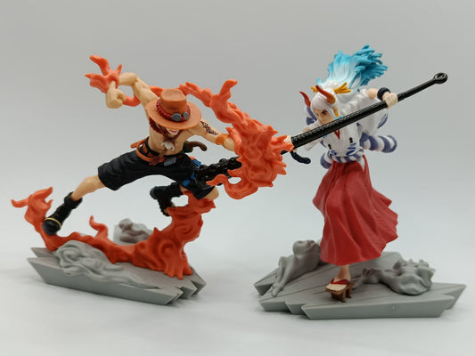Portgas D. Ace & Yamato Figuren Set - One Piece - Senkou Zekkei - Banpresto