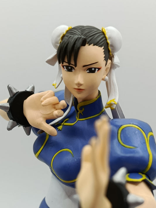 Chun-Li Figur - Street FIghter - All Capcom Vs All SNK - DX Figure - Blue Ver. - Banpresto