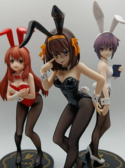 Mikuru Asahina, Haruhi Suzumiya & Yuki Nagato Figuren Set - The Melancholy of Haruhi Suzumiya - BiCute Bunnies - FuRyu