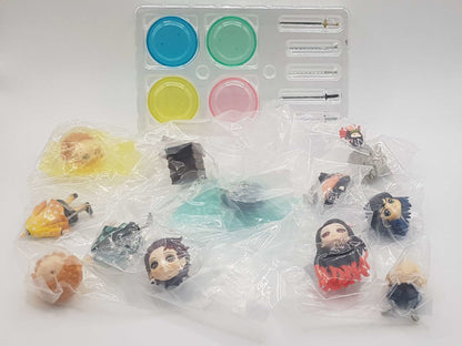 Demon Slayer Q-Posket Petit Set - Zenitsu Agatsuma, Tanjiro Kamado, Nezuko Kamado, Inosuke Hashibira Figuren - Banpresto